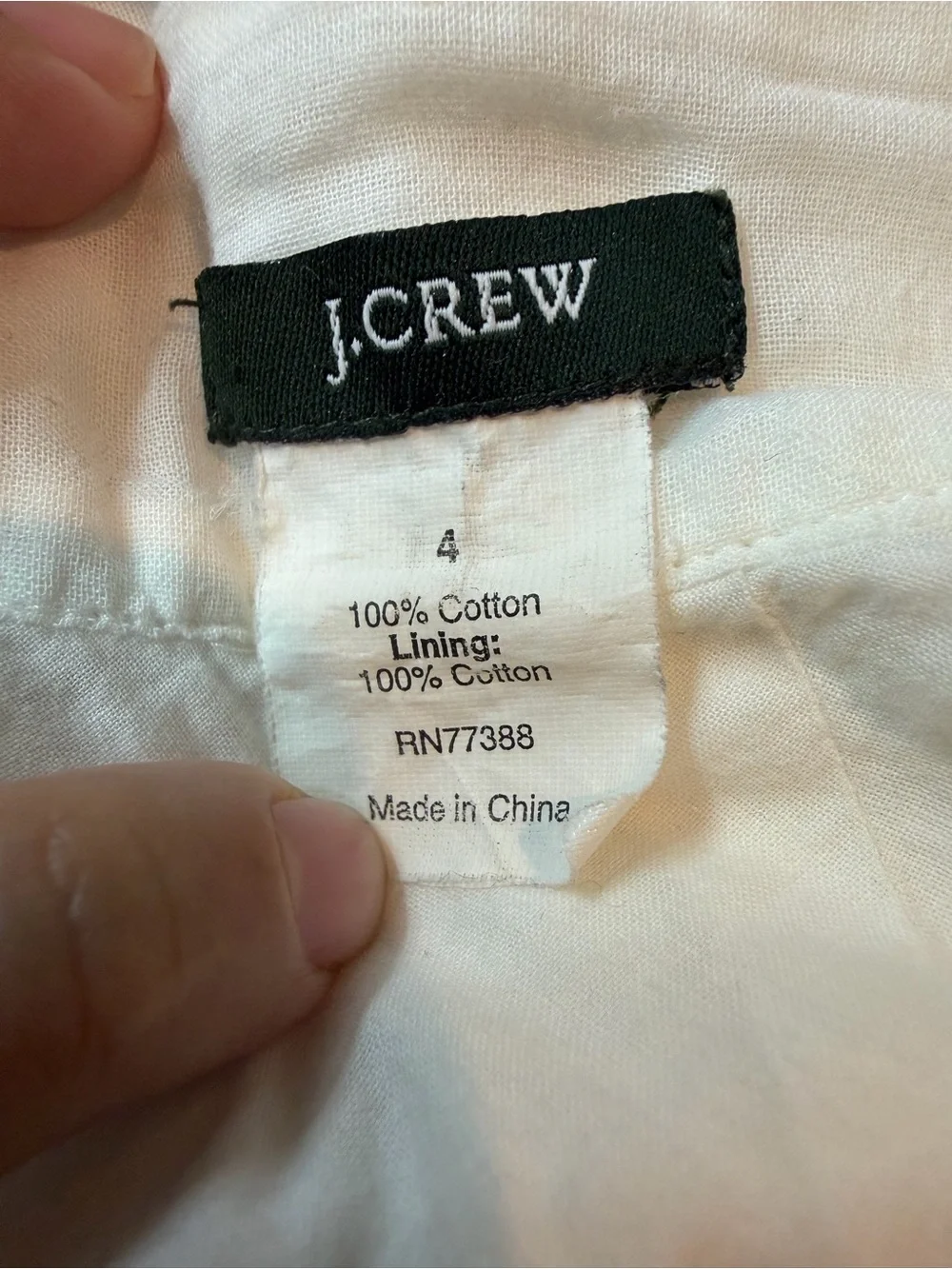 J. Crew Cream Spaghetti-Strap Tie-Front Camisole